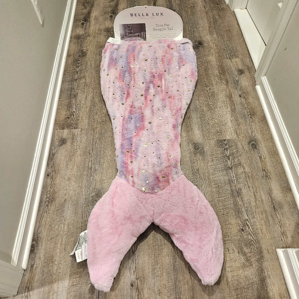 BELLA LUX faux fur mermaid tail